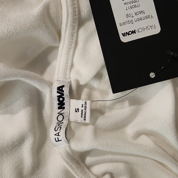 Fashion Nova Square Neck Fitted Top - Picture 6 of 6